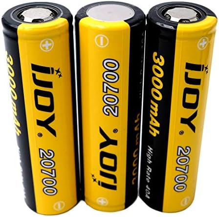 iJoy 20700 battery with 3000 mAh 3.7 V. Ideal for sub-ohm, RC model making and power tool.