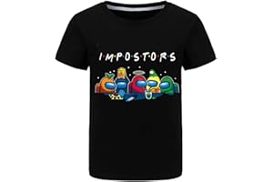 TEMOLIE Lustiges T-Shirt mit Aufdruck „Among us Gaming“, für Jungen und Mädchen