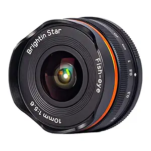 Brightin Star 10mm F5.6 APS-C Manual Focus Mirrorless Camera Lens, Fit for Canon EF-M Mount M, M2, M3, M5, M6, M10, M100, M50, M200 (Black)