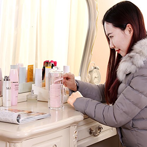 Demiawaking Make-up Baumwolle Runde Behälter Aufbewahrungsbox - 2