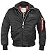 Produktbild Original Alpha Industries MA-1 D-Tec Fliegerjacke bis 3XL mit Sweat-Kapuze (schwarz) - Freizeit & Motorrad - Neu - Frühling Sommer, Größe:L