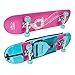 Produktbild HUDORA Skateboard mit Rucksack, Rosa