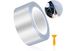 ESTEOPT Folia ochronna do lakieru samochodowego, 5 cm x 10 m, folia ochronna na krawędzie, przezroczysta, samoprzylepna, uniwersalna folia ochronna do lakieru, samoprzylepna do samochodu, roweru, motocykla