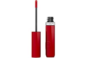 L'OREAL PARIS L'Oréal Paris Rossetto Liquido, Colore Intenso ed Effetto Laccato, Tenuta 16H, Resistente alle Sbavature, No Transfer, Con Squalano, Infaillible Laque Resistence, Tonalità: 420 Le Rouge Paris, 4,3 ml