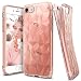 Produktbild iPhone 7 Hülle / iPhone 8 Hülle, Ringke [AIR-PRISM] Flexible Weiche Silikon TPU Texturiert mit 3D Design Ultra Dünn Geometrisches Muster Handyhülle Cover für Apple iPhone 7 Schutzhülle - Rosengold