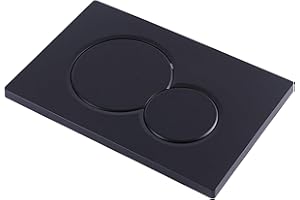 FUBESK Piastra di azionamento frontale a doppio filo compatibile con Geberit 115.770.21.5, nero opaco -24.6 * 16.4 * 1.3mm