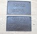Produktbild Ironmongery World® 25,4 x 20,3 cm Gusseisen schwere Schild für Tür Gate Garden House Home der Name (Schule)