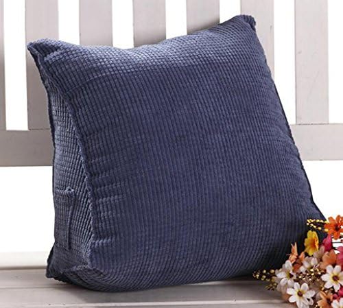 LBKAODIAN LYTSM® Cushion, Neck Care Pad Large Back Triangle Sofa Cushion Office Lumbar Pillow Removable/corn kernels easy to clean wear-resistant (Color : #8, Size : 30x50x60cm)