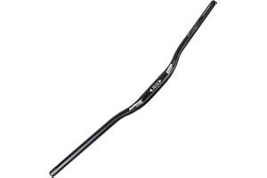 WAKE Guidon VTT Aluminium Alliage 31.8 * 720 mm Guidon Vélo Route Cintre VTT Extra Long Cintres Cyclisme Relevé 30mm Riser Bar Manubrio Bici (Noir)