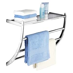 WENKO Handtuchhalter mit Ablage: Amazon.de: Küche & Haushalt