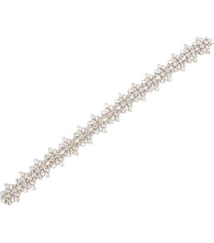 Damen Brautgürtel Mit Perlen & Strass – Satinband 270 Cm, Blumenverzierung, Für Hochzeit & Festliche Anlässe