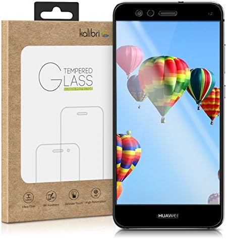 Kalibri Tempered glass screen protector for Huawei P10 Lite 3D protective glass Full Cover Screen Protector with frame in black