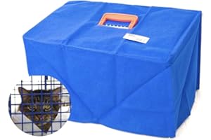 MDC Cat Carrier Cover – Lightweight, Cover for Plastic Pet Carrier for Travel, Vet Visits & Catteries – Easy Assembly, Ventilated & Secure for Cats & Kittens