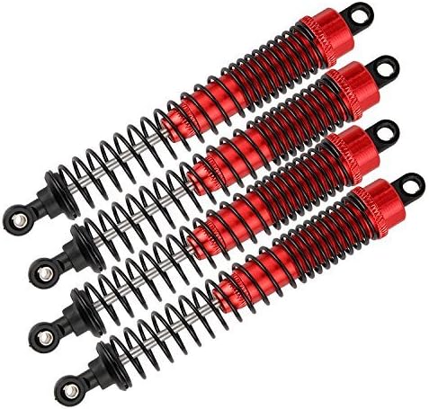 Yiguo 4pcs RC 180007 Shock Absorber for HSP 94180 1 10 Scale Climbing Rock Crawler Red