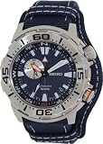 Seiko – SSA053 – Zeigt Herren – Automatische – Analog – Armband Stoff blau