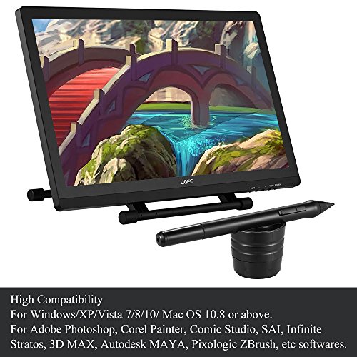 Ofertas para Ugee 21.5 1080P HD monitor de Tablet gráfica 100 V ~ 240
V, 2 bolígrafos digitales | 220rps | 1920 * 1080 píxeles | 5080LPI
Resolución | 2048 Niveles sensibilidad de presión | soporte ajustable
Revisión