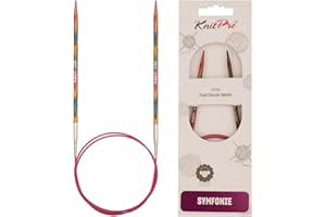 KNITPRO Knit Pro KP21352 Symfonie - Agujas de Tejer Circulares (Madera, 4 mm, 100 cm)