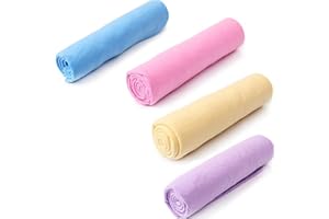 SEULLY 5 Stück Hundebad Schnell Trocknendes Handtuch,Super Saugfähiges Handtuch, Multifunktionales Haustierhandtuch,Geeignet für Kleine und Mittlere Hunde, 43 cm x 66 cm (5 Farben)