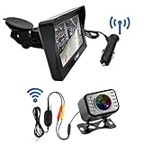 3T6B Kit de Surveillance Vidéo Moniteur sans Fil Vision Angle 170° Haute Définition 4.3 Pouces TFT Ecran