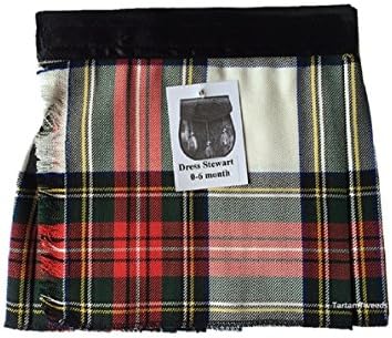 Stewart Dress Velcro Adjustable Baby Tartan Kilt Age 0-24 Months (12-24)