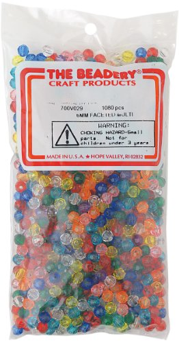 Price comparison product image The Beadery 6mm Faceted Bead,  1080-Piece