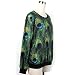 THENICE Women's Digital Print Pullovers Sweatershirts (Peacock feathers)