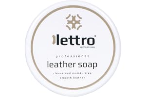 Lettro Lädertvål – Effektiv Rengöring Med Fuktgivande Konditioneringseffekt För Sadlar, Väskor, Bilbarnstolar, Möbler, Skor Och Lädervaror, 100 Ml – 3,40 Fl. Oz.