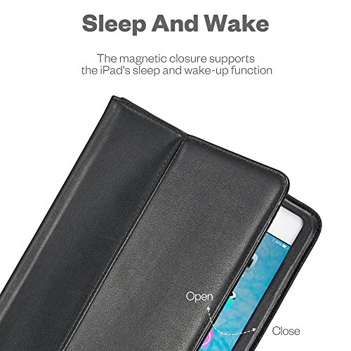 KAVAJ iPad mini 4 Hülle Echtleder Case „Berlin“ für das Apple iPad mini 4 Schwarz aus echtem Leder mit Stand und Auto Schlaf/Aufwachenen Funktion. Dünnes Smart-Cover Schutzhülle Tasche Lederhülle - 3