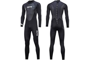 TrusMe Combinaison de plongée intégrale en néoprène ultra extensible pour homme - Pour la pêche à la sarme, la plongée avec tuba, le surf - 3 mm