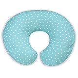 Boppy Housse d'oreiller, Classic Plus Confetti Motif à pois et à rayures Turquoise