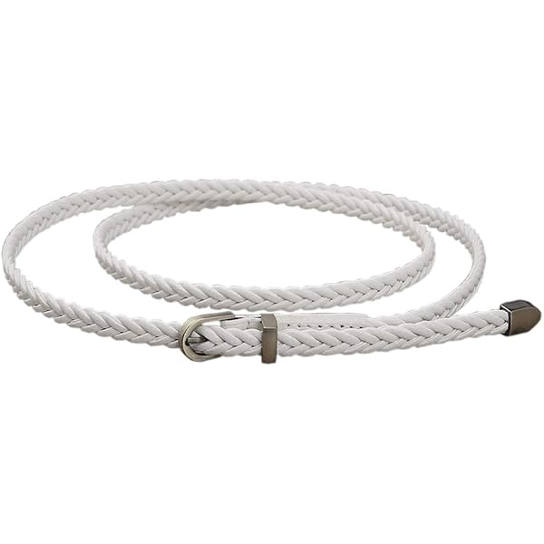 Ceinture à Chaîne Tressée Pour Femme – Vintage, Fine, Réglable, Fleur En Mousseline – 150 Cm, Pour Robe, Pantalon, Mariage, Plage