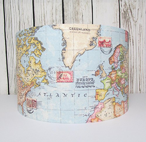 World Map Lampshade - Choice of Interiors