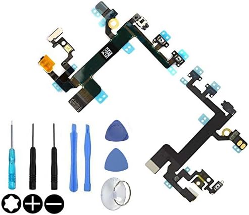 Idigital Iphone 5S Original Power Button On Off Switch Volume Quiet Microphone LED Flex 'X2705, Free Tools For Easier Installation