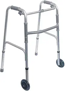 VMS Careline Folding Walker with 2 Front 5