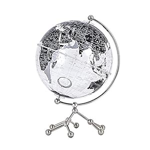 HIZLJJ Educational Inflatable Globe Of The World Blow Up Earth Ball With Stand For Kids - Large Accurate Political Map Desktop Globes - Giant Planet Earth Classroom Learning Toys For Children