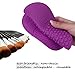 Makeup Brush Cleaner, ESARORA Makeup Brush Cleaner Pad Set of 2 Cosmetic Brush Cleaning Mat Portable Washing Tool Scrubber Suction Cup (Light Purple)