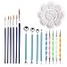 Produktbild 16 stücke Mandala Punktierung Werkzeuge Set Punktierung Pens Pinsel Ball Stylus Farbschale für DIY Modellierung Ton Malerei Felsen Zeichnung Ausarbeitung