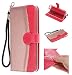 Produktbild Handy hülle Tasche Leder Flip Case Brieftasche Etui Schutzhülle für Apple iPhone X XS/XR/XS MAX/5G 5S ES/6G 6s/6 Plus/7G 8G /7Plus /8Plus hülle,6 Farben (iPhone 7G/8G(4,7"), Rot)