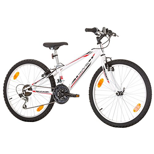 24 Zoll, CoollooK, TEMPO, Jugend Fahrrad,Mountainbike MTB,hardtail, Rahmen 28 cm, SHIMANO 18-GANG, Weiss - 4