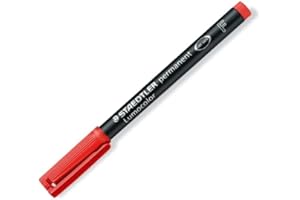 ‎STAEDTLER STAEDTLER Lumocolor Permanent-Marker 318F, rot VE=1