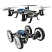 Produktbild LENRUE 2 in 1 Luft-Straße RC Car Fliegen Quadcopter Spielzeug mit 4 Kanal 2.4G 6-Achsen-Gyro Headless Modus