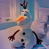 2 in 1 XL Die Eiskönigin Olaf Nachtlicht + Plüschfigur Nachttischlampe Frozen Anna Elsa Sven