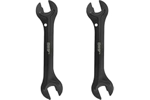 Phidinova Set di Chiavi per Pedali Bici, 7 Pezzi, 13-19mm, Design con Apertura Esagonale, Nero