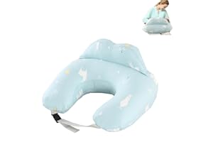TOPCHANCES Cuscino Per Allattamento,Cuscino Gravidanza Multiuso Con Rivestimento In Cotone100% Cuscino Per Per L'allattamento Al Seno A Forma Di U,Cuscino Neonato Lavabile(bianco orso verde)