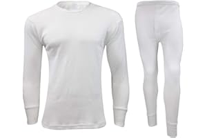 Orbiz Men’s Thermal Underwear Set - Full Long Sleeve Vest Top and Long Johns Bottoms Perfect Heat Micro Winter Underwear