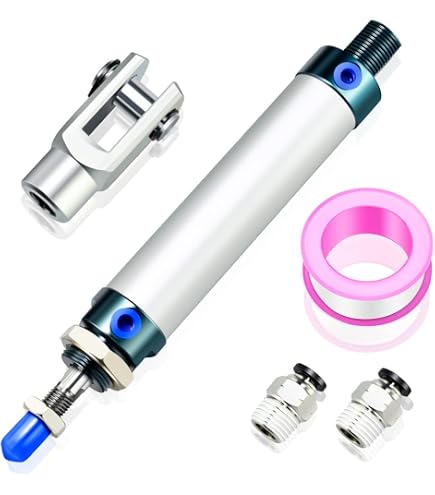 Cilindro Pneumatico MAL32X75 – Doppio Effetto Con Alesaggio 32 Mm E Corsa 75 Mm In Lega Di Alluminio