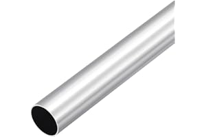 DMiotech (25mm OD x 23mm ID) Tubo Tondo in Alluminio 6061, Lunghezza 300mm, Tubazione Metallico per Costruzione di Telaio per Macchinari Progetti Fai Da Te