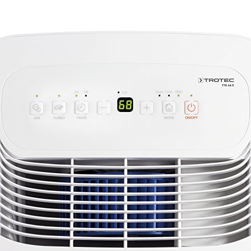TROTEC TTK 66 E (max. 24 l/Tag), geeignet für Räume bis 125 m³ / 50 m², Luftentfeuchter und Luftreiniger mit integriertem Ionisator zur Verbesserung der Luftqualität - 2