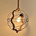 Produktbild LIGHT Land L Iron Knitting Ball Runde Kronleuchter Restaurant Bar Counter Cafe Globe Retro Eisen Kronleuchter