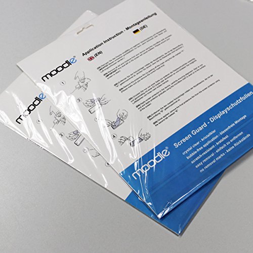 iPad Air Displayschutzfolie – 3 Stück – moodie Premium Folien Kristallklar mit Anleitung für Apple iPad Air / iPad Air 2 - 8
